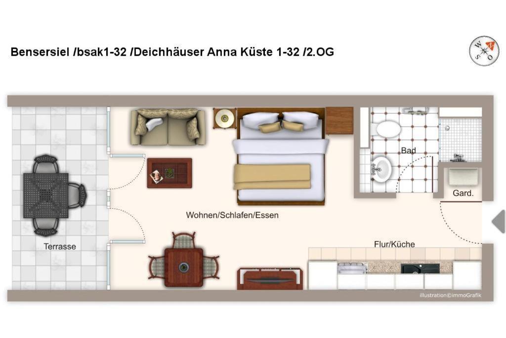 Deichhaeuser Anna Kueste Deichhaeuser Anna Kueste 1-32 Bensersiel Esterno foto
